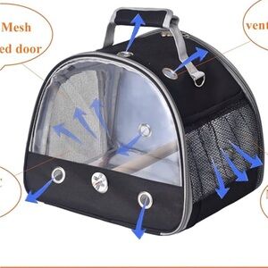 Portable Black Pet Carrier